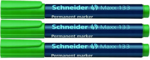 Marker permanentny Schneider Max 133 zielony x 3