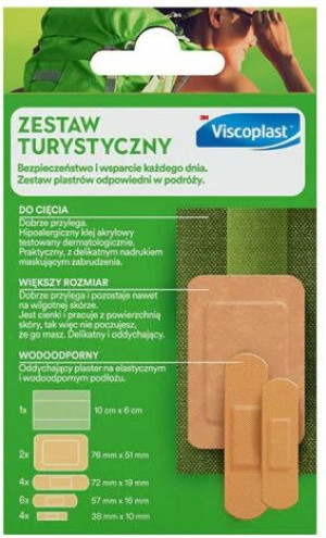 Zestaw plastrów opatrunkowych Viscoplast 17szt