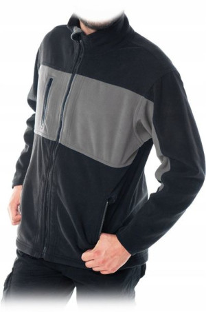 Bluza polarowa Reis Doble rozmiar XXL szaro-czarny
