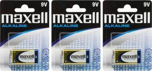 Bateria alkaliczna Maxell 9V 6LR61 3 szt