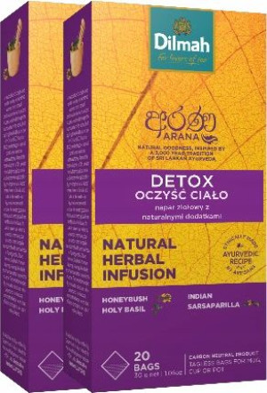 Herbata Dilmah Arana Detox Oczyść ciało 40 stuk