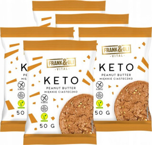 Ciasteczko Keto Frank&Oli masło orzechowe x 5