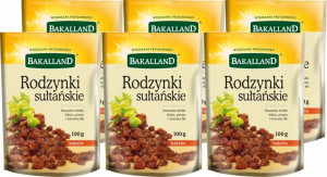 Rodzynki sułtańskie Bakalland 100g x 6