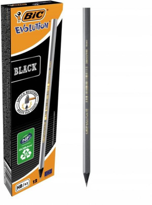 Ołówek Bic Evolution Black HB 12szt czarny