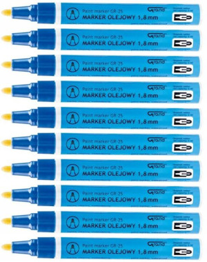 Marker olejowy Grand GR-25 niebieski x 10