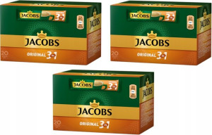 Kawa rozpuszczalna w saszetkach Jacobs 3w1 60szt