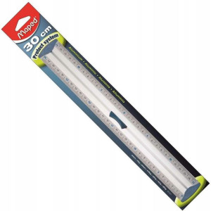 Linijka aluminiowa Maped Pz uchywtem 30cm srebrny