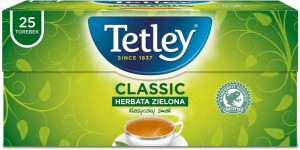 Herbata zielona w torebkach Tetley 25szt x 1.5g