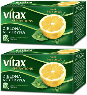 Herbata w torebkach Vitax Inspirations cytryna 40T