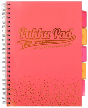 Kołozeszyt A4 Pukka Pad 200k Przekładki Blush