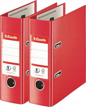 Segregator A5 Esselte Z Dźwignią 75mm Czerwony x2
