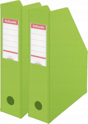 Gazetownik ESSELTE PCV 70 zielony pojemnik x2 szt