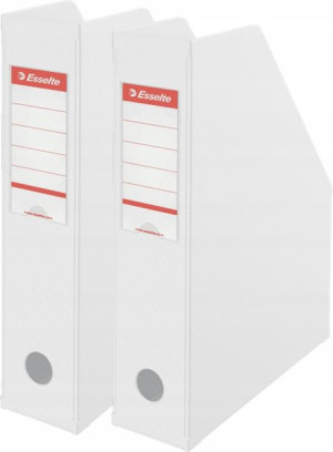 Pojemnik A4 pionowy Esselte 70mm Składany Biały x2