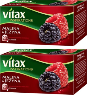 Herbata owocowa Vitax malina i jeżyna 40szt x 2g