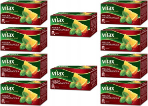 Herbata Vitax melisa i pomarańcza 20szt x 10