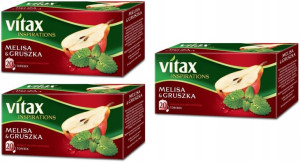 Herbata Vitax melisa i gruszka 60szt x 2g torebki