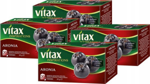 Herbata owocowa w torebkach Vitax aronia 80szt