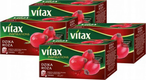 Herbata owocowa w torebkach Vitax dzika róża 80szt