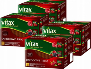 Herbata owocowa Vitax Owocowe Trio 3 smaki 60 szt