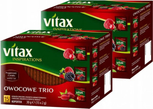 Herbata owocowa Vitax Owocowe Trio 3 smaki 30 szt