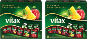Zestaw herbat owocowe ziołowe Vitax 180 saszetek
