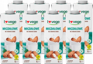 Napój MLEKO MIGDAŁOWE bez cukru Sante Lovege 1L x8