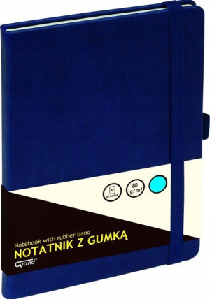 Notatnik w kratkę Grand z gumką A5 80 kartek