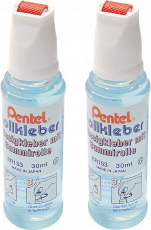 Klej w płynie bezbarwny mocny Pentel ER153 30ml x2