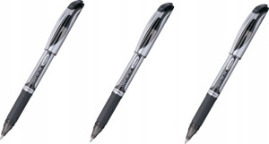 Pióro kulkowe żelowe czarne Pentel EnerGel x 3 szt