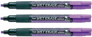 Marker kredowy PENTEL SMW26-V 4,0mm fioletowy x3
