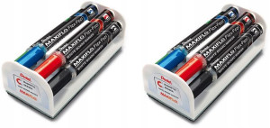 Marker suchościeralny tablic 8 SZT Pentel + Gąbka