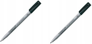 Staedtler 315 marker foliopis Czarny 2 szt
