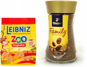 Kawa rozpuszczalna Tchibo Family 200g + Herbatniki