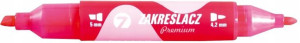 Zakreślacz dwustronny Tetis 4.2mm/5mm różowy