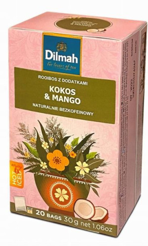 Herbata Dilmah Rooibos Coconut & Mango 20szt