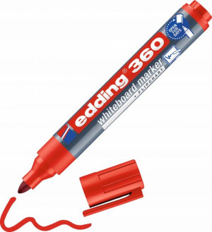 Marker suchościeralny Edding 360 3mm czerwony