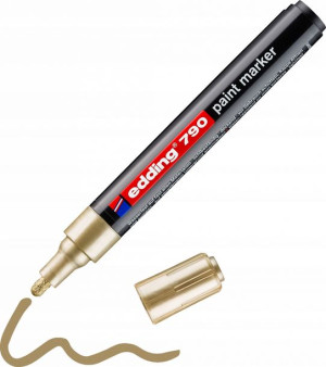 Marker olejowy edding 790 okrągła 2-3mm złoty