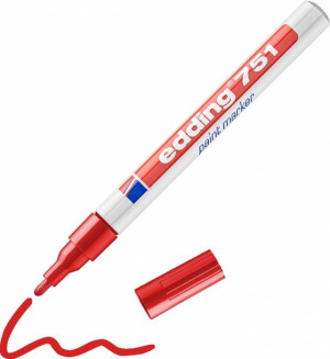 Marker olejowy edding 751 1-2mm czerwony