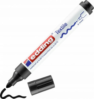 Marker do tkanin edding 4500 okrągła 3mm czarny