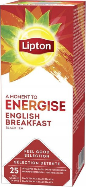 Herbata czarna w kopertach Lipton English 25szt