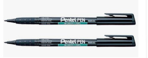 Marker do płyt CD/DVD PENTEL NMS50 czarny okr. x2