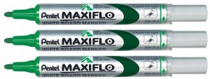 Marker do tablic PENTEL MAXIFLO S zielony x 3