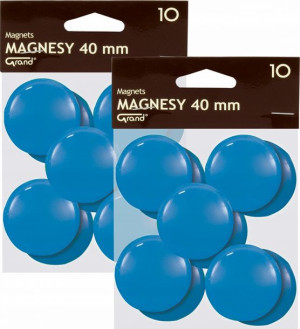 Magnes Grand 40mm 20szt niebieski