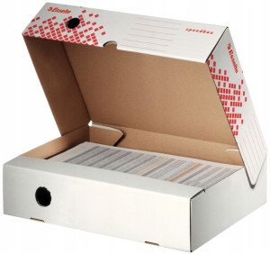 Pudło archiwizacyjne ESSELTE SPEDBOX 80mm białe x4