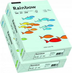 Papier ksero Rainbow A4 250 ark niebieski jasny x2