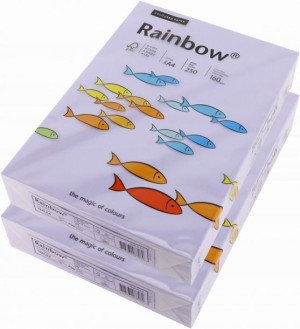 Papier ksero Rainbow A4 160g 250 ark fioletowy x2