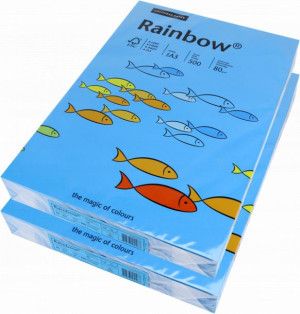 Papier ksero Rainbow A4 500 arkuszy niebieski x2