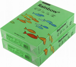 Papier ksero Rainbow A4 500ark ciemny zielony x2