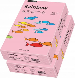 Papier ksero Rainbow A4 80g 500 ark różowy x2