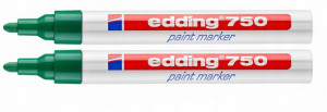 MARKER OLEJOWY EDDING 750 ZIELONY wodoodporny x 2